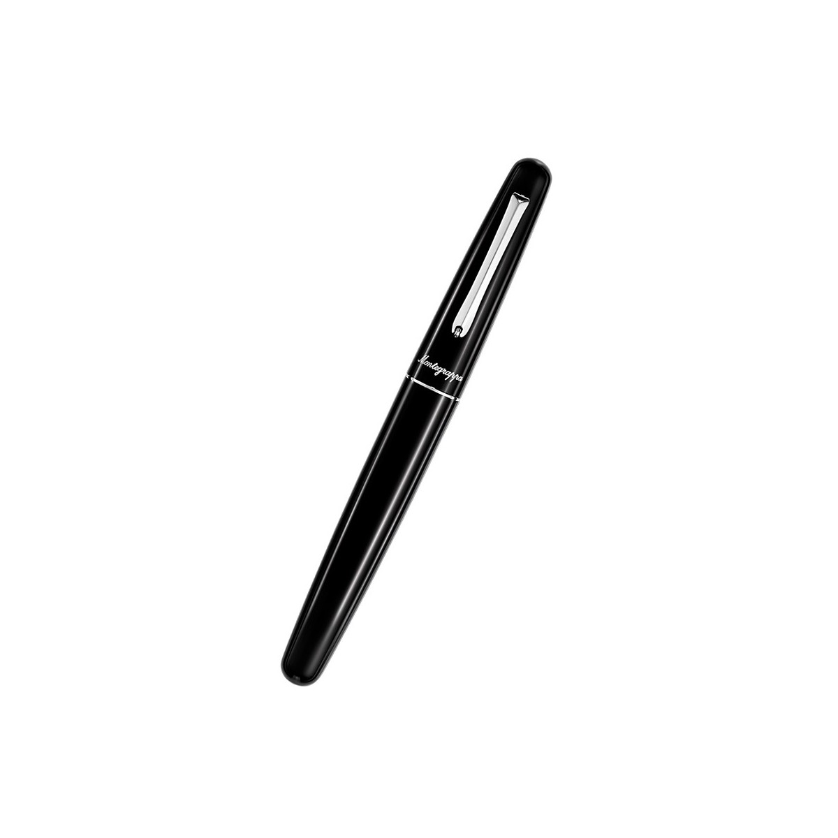 MONTEGRAPPA Elmo 01 Black penna roller, nero e argento Black