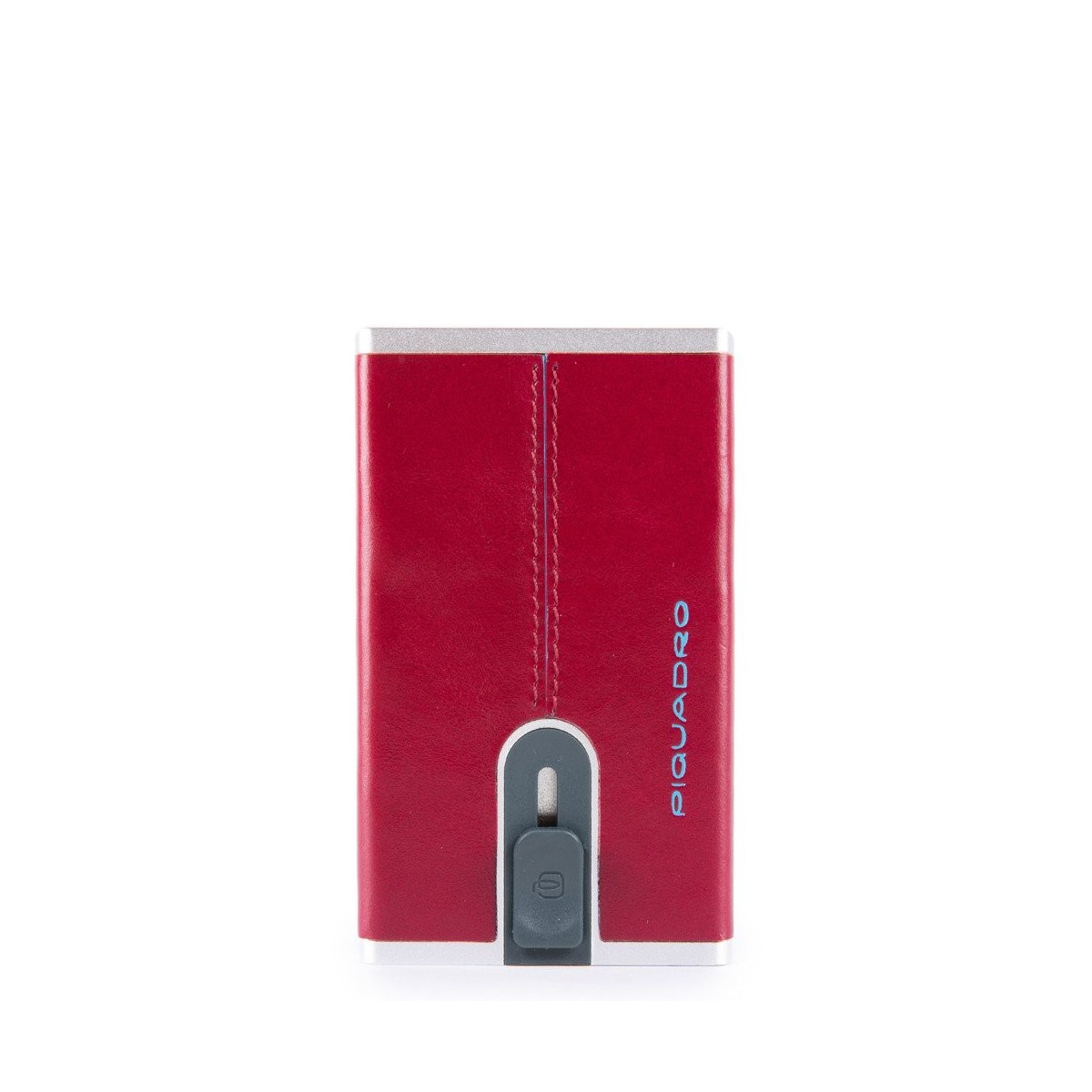 PIQUADRO Blue Square portafogli compact wallet, pelle rosso Red