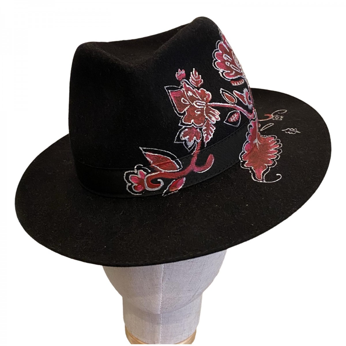 PANIZZA Fedora Pisa cappello 57 cm, Casentino lepre feltro